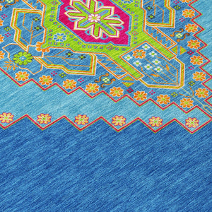 Homeroots 3' Black Gold And Gray Oriental Rug - Stylish Washable Indoor Outdoor Area Rug For Any Space 8' Round Polyester 598402