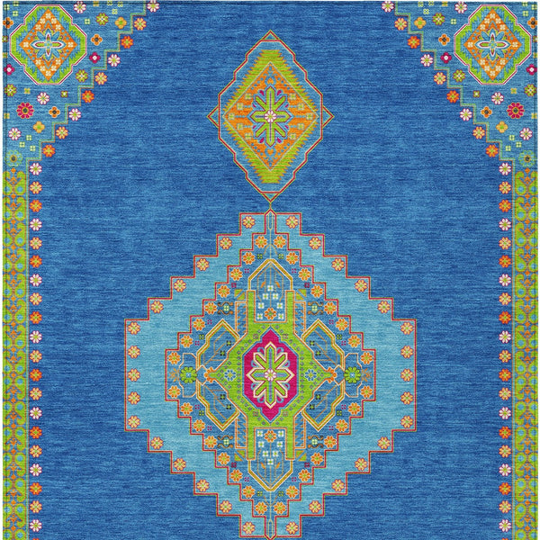 Homeroots 3' Black Gold And Gray Oriental Rug - Stylish Washable Indoor Outdoor Area Rug For Any Space 8' X 10' Polyester 598403