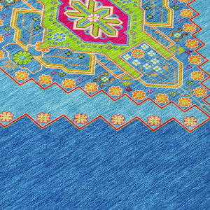 Homeroots 3' Black Gold And Gray Oriental Rug - Stylish Washable Indoor Outdoor Area Rug For Any Space 9' X 12' Polyester 598404