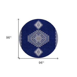 Homeroots 3' Black Gold And Gray Oriental Rug - Stylish Washable Indoor Outdoor Area Rug For Any Space 8' Round Polyester 598426