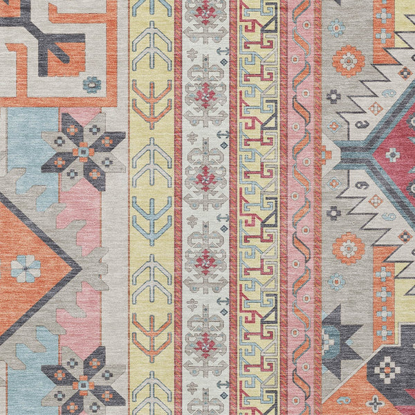 Homeroots 3' Black Ivory Copper Aztec Washable Indoor Outdoor Area Rug – Stylish, Durable, Easy Care Design 3' X 5' Polyester 598472