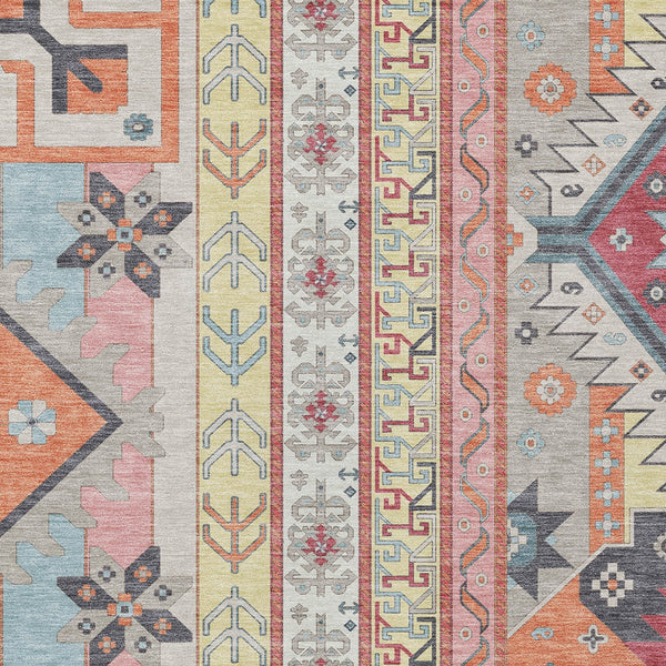 Homeroots 3' Black Ivory Copper Aztec Washable Indoor Outdoor Area Rug – Stylish, Durable, Easy Care Design 10' X 14' Polyester 598477