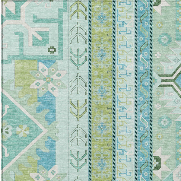 Homeroots 3' Black Ivory Copper Aztec Washable Indoor Outdoor Area Rug – Stylish, Durable, Easy Care Design 3' X 5' Polyester 598478