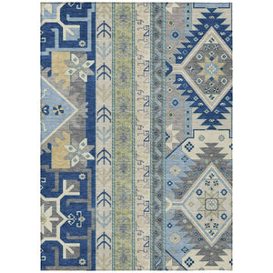 HomeRoots 5' Stylish Aztec Area Rug for Indoor & Outdoor Use – Durable, Washable, and Eye-Catching Design 8' X 10' 598487
