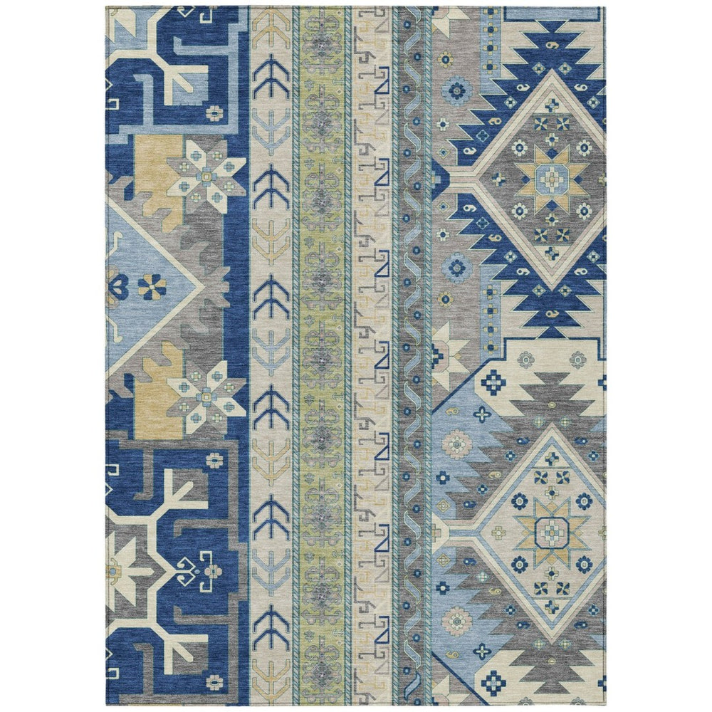 HomeRoots 5' Stylish Aztec Area Rug for Indoor & Outdoor Use – Durable, Washable, and Eye-Catching Design 10' X 14' 598489