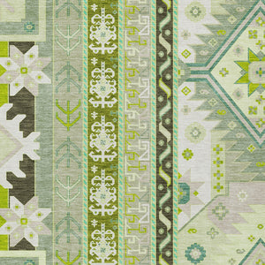 Homeroots 3' Black Ivory Copper Aztec Washable Indoor Outdoor Area Rug – Stylish, Durable, Easy Care Design 8' X 10' Polyester 598511