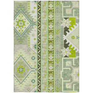 Homeroots 3' Black Ivory Copper Aztec Washable Indoor Outdoor Area Rug – Stylish, Durable, Easy Care Design 10' X 14' Polyester 598513