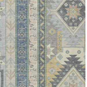 Homeroots 3' Black Ivory Copper Aztec Washable Indoor Outdoor Area Rug – Stylish, Durable, Easy Care Design 5' X 8' Polyester 598515