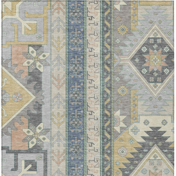 HomeRoots 5' Timeless Aztec-Inspired Washable Area Rug for Indoor & Outdoor Use – Durable & Stylish Design 10' X 14' 598519