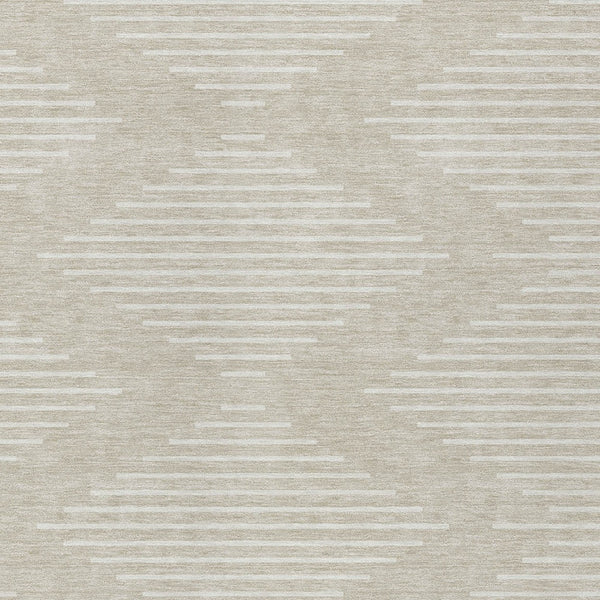 Homeroots 3' Beige And Ivory Geometric Washable Area Rug - Perfect For Indoor And Outdoor Spaces, Durable Design 9' X 12' Polyester 598530