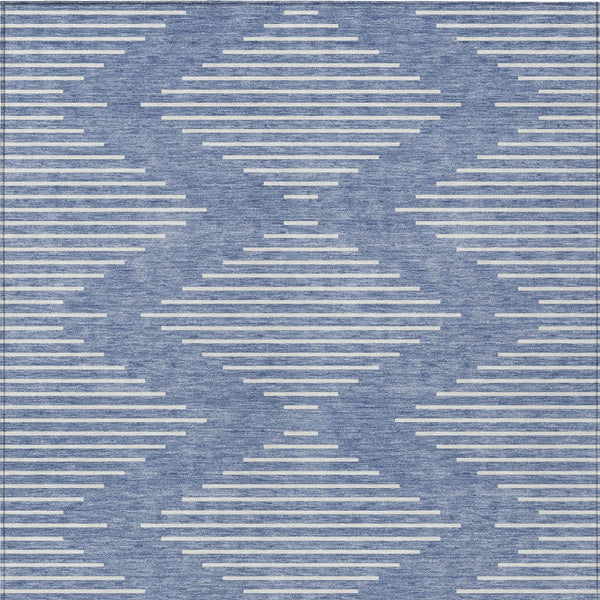 Homeroots 3' Beige And Ivory Geometric Washable Area Rug - Perfect For Indoor And Outdoor Spaces, Durable Design 5' X 8' Polyester 598551