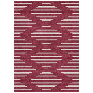 Homeroots 3' Beige And Ivory Geometric Washable Area Rug - Perfect For Indoor And Outdoor Spaces, Durable Design 9' X 12' Polyester 598560