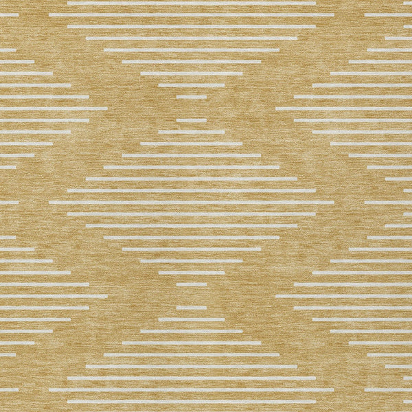 Homeroots 3' Beige And Ivory Geometric Washable Area Rug - Perfect For Indoor And Outdoor Spaces, Durable Design 8' X 10' Polyester 598571
