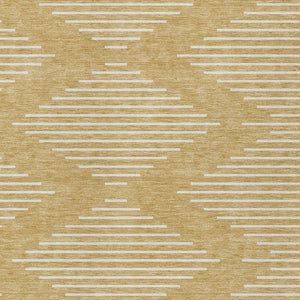 Homeroots 3' Beige And Ivory Geometric Washable Area Rug - Perfect For Indoor And Outdoor Spaces, Durable Design 10' X 14' Polyester 598573