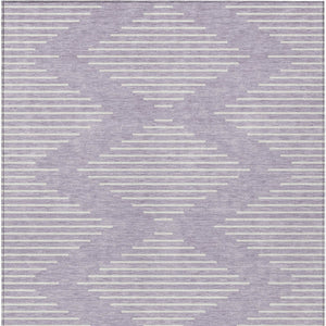 Homeroots 3' Beige And Ivory Geometric Washable Area Rug - Perfect For Indoor And Outdoor Spaces, Durable Design 5' X 8' Polyester 598587