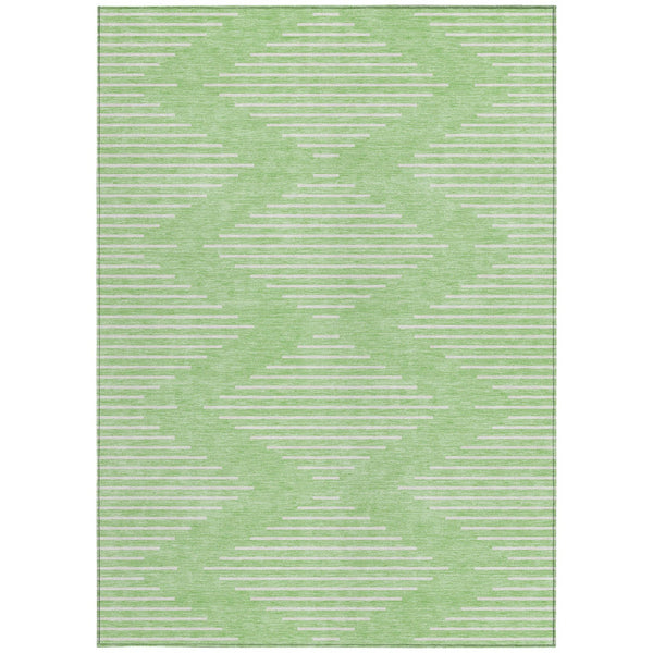 Homeroots 3' Beige And Ivory Geometric Washable Area Rug - Perfect For Indoor And Outdoor Spaces, Durable Design 8' X 10' Polyester 598595