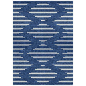 Homeroots 3' Beige And Ivory Geometric Washable Area Rug - Perfect For Indoor And Outdoor Spaces, Durable Design 5' X 8' Polyester 598599