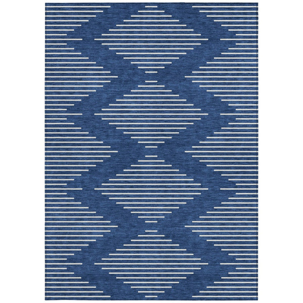 Homeroots 3' Beige And Ivory Geometric Washable Area Rug - Perfect For Indoor And Outdoor Spaces, Durable Design 10' X 14' Polyester 598603