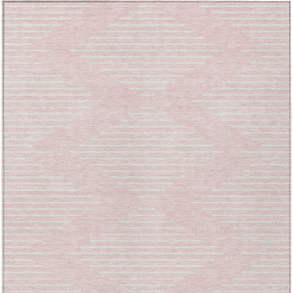 Homeroots 3' Beige And Ivory Geometric Washable Area Rug - Perfect For Indoor And Outdoor Spaces, Durable Design 5' X 8' Polyester 598605