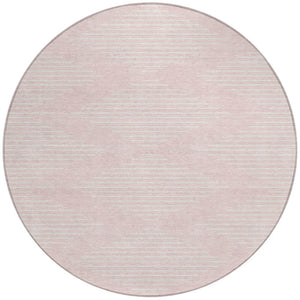 Homeroots 3' Beige And Ivory Geometric Washable Area Rug - Perfect For Indoor And Outdoor Spaces, Durable Design 8' Round Polyester 598606