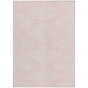 Homeroots 3' Beige And Ivory Geometric Washable Area Rug - Perfect For Indoor And Outdoor Spaces, Durable Design 8' X 10' Polyester 598607