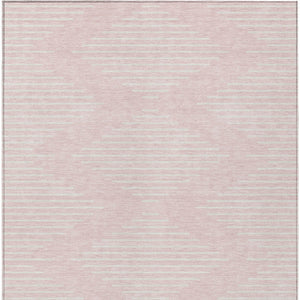 Homeroots 3' Beige And Ivory Geometric Washable Area Rug - Perfect For Indoor And Outdoor Spaces, Durable Design 8' X 10' Polyester 598607