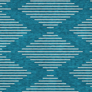 Homeroots 3' Beige And Ivory Geometric Washable Area Rug - Perfect For Indoor And Outdoor Spaces, Durable Design 3' X 5' Polyester 598622