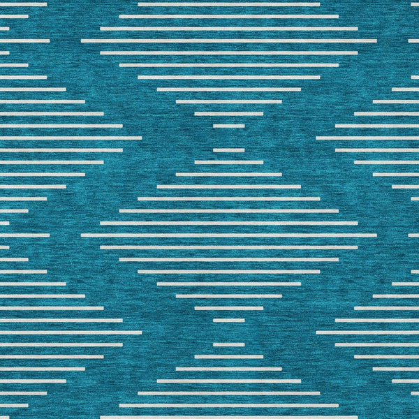 Homeroots 3' Beige And Ivory Geometric Washable Area Rug - Perfect For Indoor And Outdoor Spaces, Durable Design 3' X 5' Polyester 598622