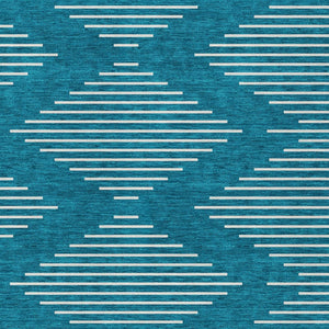 Homeroots 3' Beige And Ivory Geometric Washable Area Rug - Perfect For Indoor And Outdoor Spaces, Durable Design 5' X 8' Polyester 598623