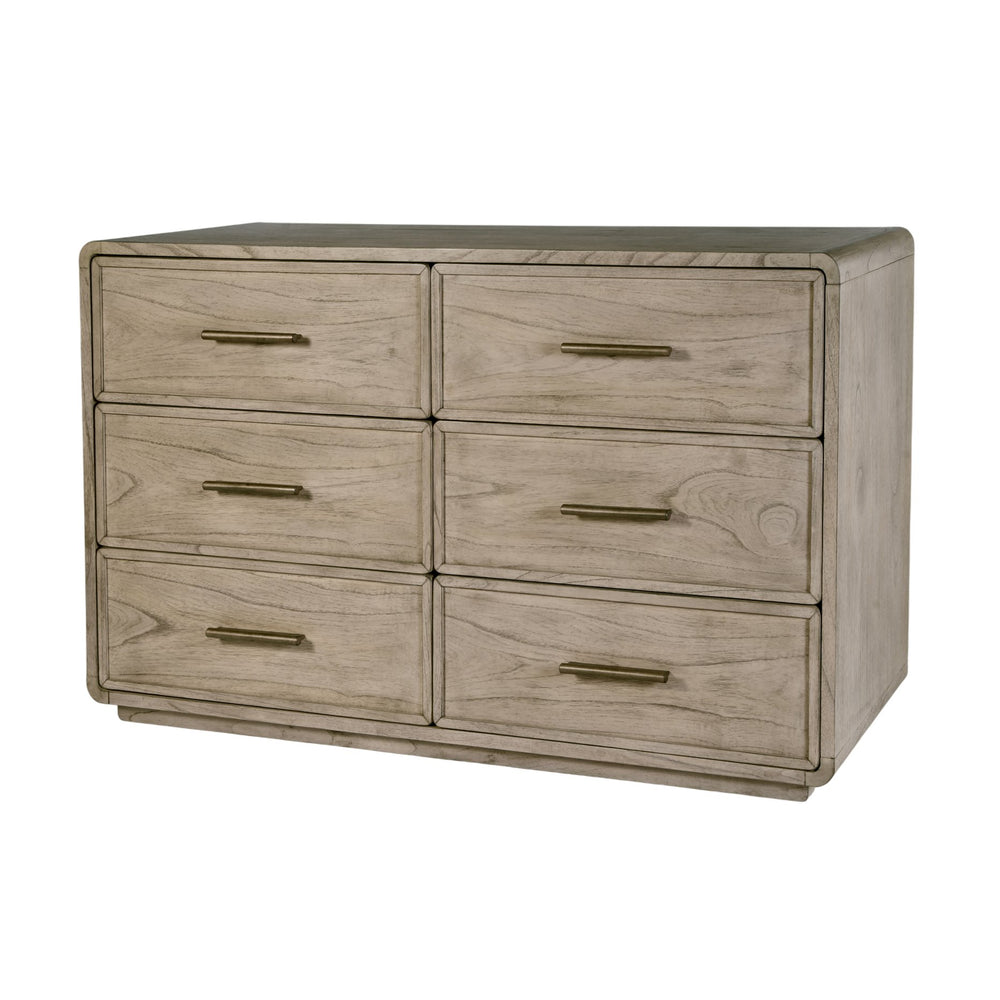 Butler Specialty Butler Keenan 60" 6-Drawer Wood Dresser in Medium Oak — Soft-Close Glides, Durable Construction, Stylish Delight 5986505