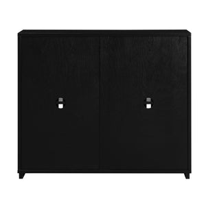English Elm Mid Century Modern Fluted Sideboard Cabinet - Stylish Buffet With Storage & Outlet Holes For Any Space W1801P362151
