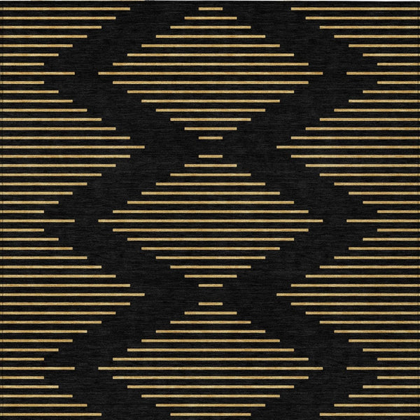 Homeroots 3' Aqua And Green Geometric Washable Area Rug For Indoor And Outdoor Spaces – Durable And Stylish Decor 9' X 12' Polyester 598726