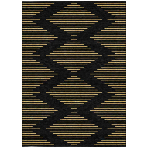 Homeroots 3' Aqua And Green Geometric Washable Area Rug For Indoor And Outdoor Spaces – Durable And Stylish Decor 10' X 14' Polyester 598727