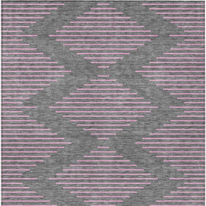 Homeroots 3' Aqua And Green Geometric Washable Area Rug For Indoor And Outdoor Spaces – Durable And Stylish Decor 5' X 8' Polyester 598747