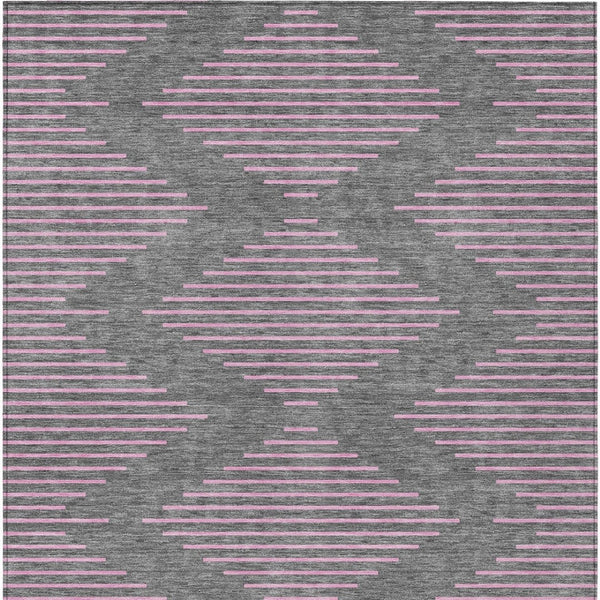 Homeroots 3' Aqua And Green Geometric Washable Area Rug For Indoor And Outdoor Spaces – Durable And Stylish Decor 8' X 10' Polyester 598749