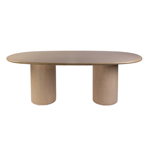 Butler Specialty Butler Kersten 84" Oval Double Pedestal Dining Table in Light Driftwood — Seats 8, Scratch-Resistant Finish 5987506