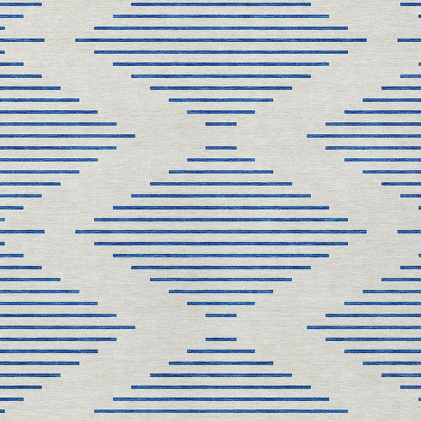 Homeroots 3' Aqua And Green Geometric Washable Area Rug For Indoor And Outdoor Spaces – Durable And Stylish Decor 8' X 10' Polyester 598755