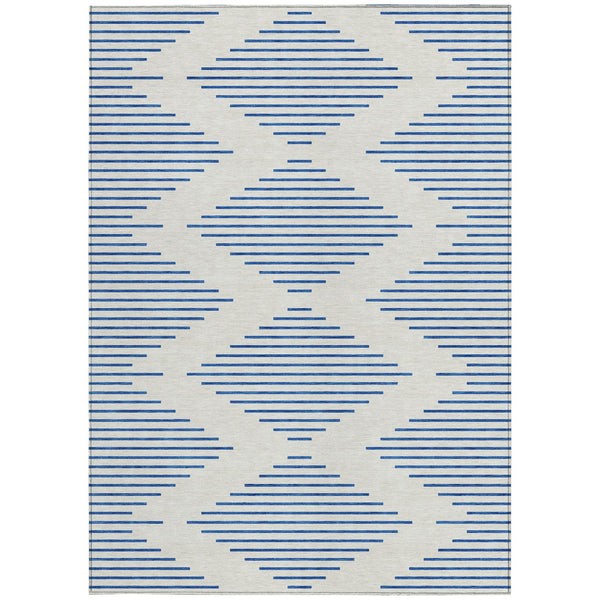 Homeroots 3' Aqua And Green Geometric Washable Area Rug For Indoor And Outdoor Spaces – Durable And Stylish Decor 10' X 14' Polyester 598757