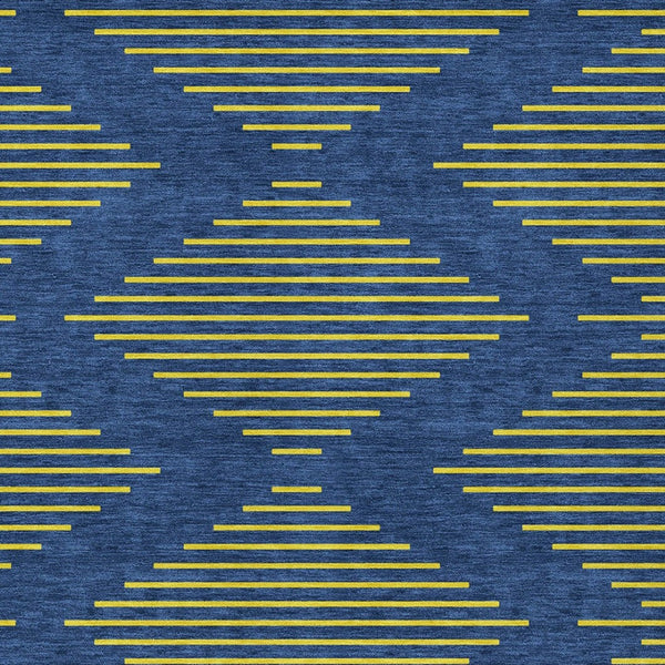 Homeroots 3' Aqua And Green Geometric Washable Area Rug For Indoor And Outdoor Spaces – Durable And Stylish Decor 3' X 5' Polyester 598758