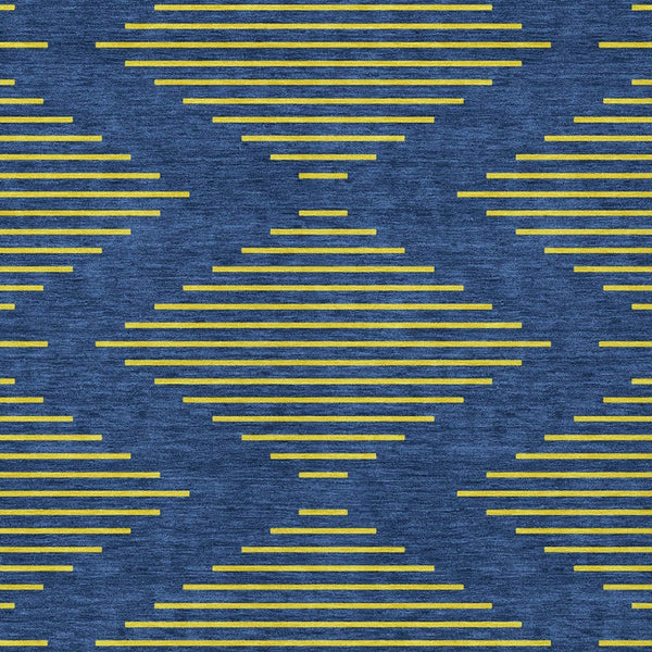 Homeroots 3' Aqua And Green Geometric Washable Area Rug For Indoor And Outdoor Spaces – Durable And Stylish Decor 5' X 8' Polyester 598759