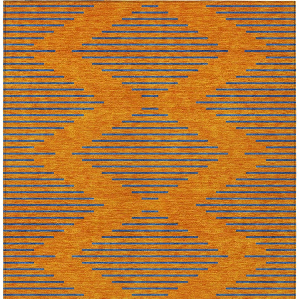 Homeroots 3' Aqua And Green Geometric Washable Area Rug For Indoor And Outdoor Spaces – Durable And Stylish Decor 3' X 5' Polyester 598764