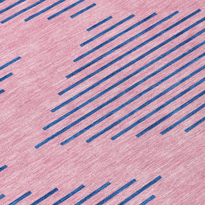 Homeroots 3' Aqua And Green Geometric Washable Area Rug For Indoor And Outdoor Spaces – Durable And Stylish Decor 8' Round Polyester 598772