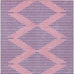 Homeroots 3' Aqua And Green Geometric Washable Area Rug For Indoor And Outdoor Spaces – Durable And Stylish Decor 10' X 14' Polyester 598775