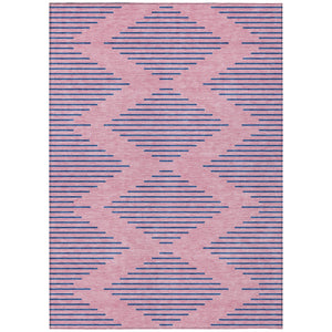 Homeroots 3' Aqua And Green Geometric Washable Area Rug For Indoor And Outdoor Spaces – Durable And Stylish Decor 10' X 14' Polyester 598775