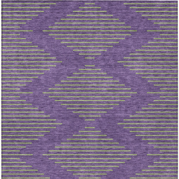 Homeroots 3' Aqua And Green Geometric Washable Area Rug For Indoor And Outdoor Spaces – Durable And Stylish Decor 5' X 8' Polyester 598777