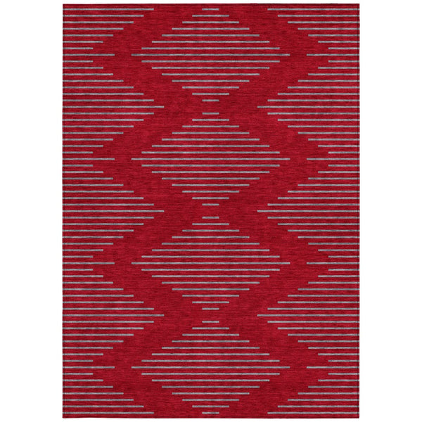 Homeroots 3' Aqua And Green Geometric Washable Area Rug For Indoor And Outdoor Spaces – Durable And Stylish Decor 3' X 5' Polyester 598782