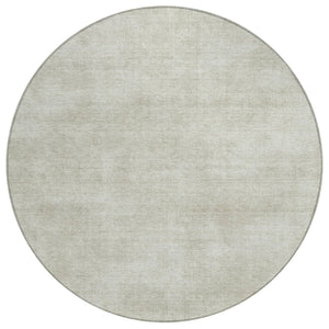 HomeRoots 5' Beige Washable Area Rug for Indoor and Outdoor Spaces - Durable, Stylish, Easy-Care Design 8' Round 598796
