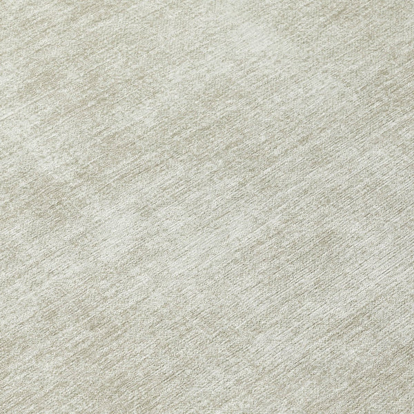 Homeroots 3' Beige Washable Indoor Outdoor Area Rug - Durable, Stain Resistant, Perfect For High Traffic Spaces 8' Round Polyester 598796