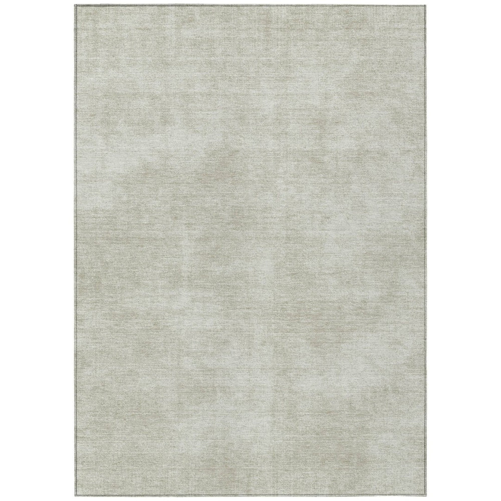 HomeRoots 5' Beige Washable Area Rug for Indoor and Outdoor Spaces - Durable, Stylish, Easy-Care Design 10' X 14' 598799