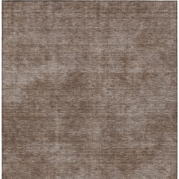 Homeroots 3' Beige Washable Indoor Outdoor Area Rug - Durable, Stain Resistant, Perfect For High Traffic Spaces 3' X 5' Polyester 598800